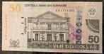 🇸🇷 SURINAME 50 dollar 2️⃣0️⃣1️⃣2️⃣, Postzegels en Munten, Bankbiljetten | Nederland, Ophalen of Verzenden