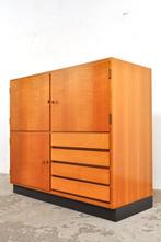 Vintage dressoir met laden jaren 70 ladekast kersenhout, Ophalen of Verzenden, Gebruikt