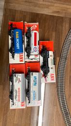 5 Fleischmann wagons in doosje 5032 5046 5042 5030 en 925045, Hobby en Vrije tijd, Modeltreinen | H0, Gebruikt, Gelijkstroom, Fleischmann