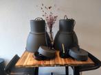2x IKEA HEKTAR hanglamp – donkergrijs – ook los te koop, Huis en Inrichting, Lampen | Hanglampen, Ophalen, Industrieel antraciet metaal