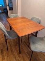 Vintage uitschuifbare eettafel, Huis en Inrichting, Tafels | Eettafels, Ophalen, Gebruikt, Rechthoekig, 50 tot 100 cm