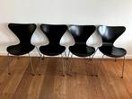 4 Fritz Hansen Vlinderstoelen Zwart, Zwart, Ophalen