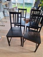 ikea eetkamer stoelen, Huis en Inrichting, Ophalen, Gebruikt, Zwart, Vier