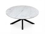 Carrara Bianco, Marmeren Eettafel, 140 cm rond., Ophalen, Overige materialen, Rond, Nieuw
