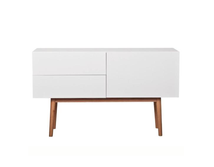 Zuiver High on Wood dressoir wit medium | Van €549, nu, Huis en Inrichting, Kasten | Dressoirs, Nieuw, 25 tot 50 cm, Ophalen of Verzenden