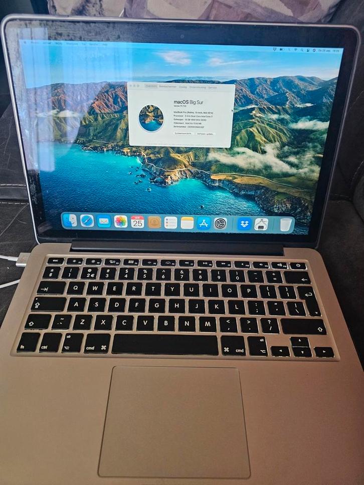 Te koop macbook pro I7 13inch laptop, Computers en Software, Apple Macbooks, Gebruikt, MacBook Pro, 13 inch, 3 tot 4 Ghz, 16 GB