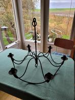zwarte metalen hangkandelaar, Gebruikt, 25 tot 50 cm, Zwart, Ophalen of Verzenden