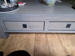 Salontafel met lades - Eiken warm grey, Huis en Inrichting, Tafels | Salontafels, Ophalen, Gebruikt, 100 tot 150 cm, Eikenhout