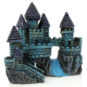 Kasteel Ruine Aquarium Ornament / Decoratie Sier Bodem Vis beschikbaar voor biedingen