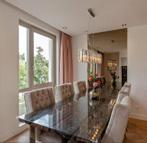 6x Luxe velvet eetkamerstoelen – Dubbelman Design – beige, Ophalen