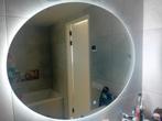 Mooie ovale badkamer spiegel met licht en verwarming, Ophalen, Zo goed als nieuw, Ovaal, Minder dan 100 cm