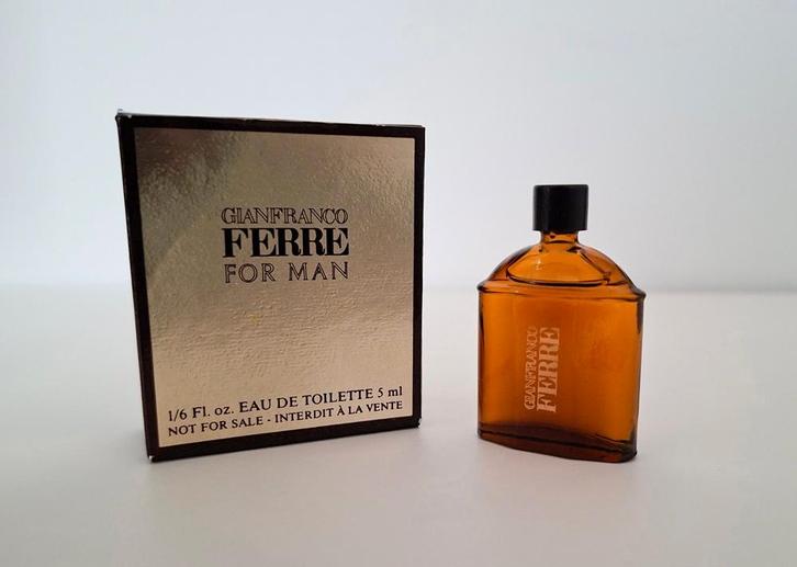 Parfum miniatuur Gianfranco Ferre for Man - EDT (heren), Verzamelen, Parfumverzamelingen, Zo goed als nieuw, Miniatuur, Gevuld