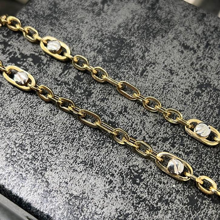 14k gouden ketting prachtig cartier model nieuw, Sieraden, Tassen en Uiterlijk, Kettingen, Nieuw, Goud, Ophalen of Verzenden