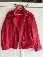 Rood leer jasje maat 44, Kleding | Dames, Sara lindholm, Maat 42/44 (L), Ophalen of Verzenden, Zo goed als nieuw