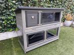 Konijnenhok, Dieren en Toebehoren, Knaagdieren en Konijnen | Hokken en Kooien, Ophalen, 110 cm of meer, Zo goed als nieuw, 90 cm of meer