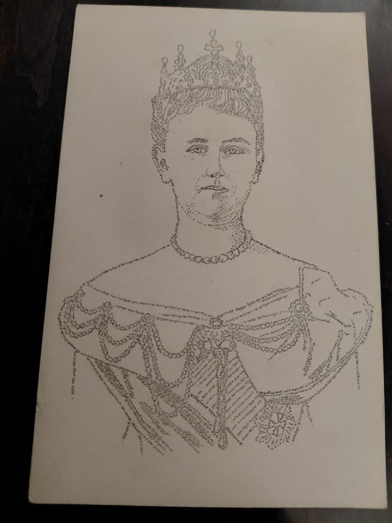 Koningin Wilhelmina, Ophalen of Verzenden, Zo goed als nieuw, Nederland, Kaart, Foto of Prent