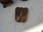5 stuks KUBA [Congo] art wooden boxes, Antiek en Kunst, Kunst | Niet-Westerse kunst, Ophalen of Verzenden