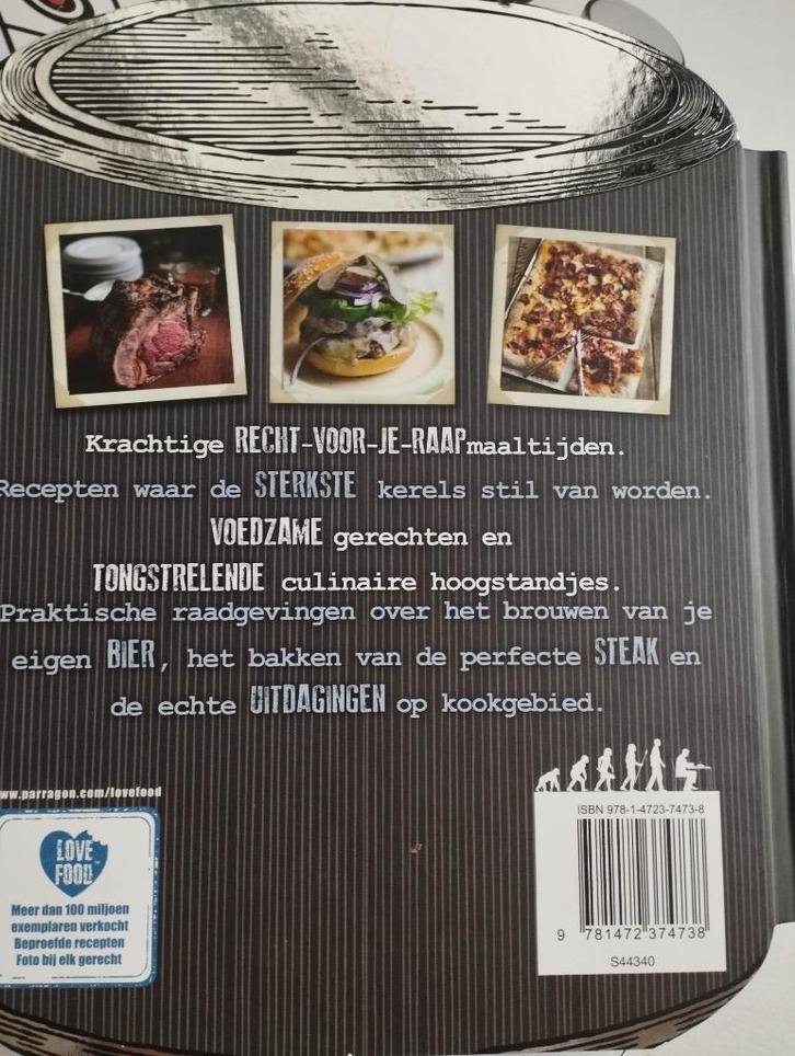 Koken voor kerels BBQ, steak s en bier brouwen, Boeken, Kookboeken, Nieuw, Hoofdgerechten, Nederland en België, Ophalen of Verzenden