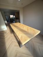 Eettafel 240cm visgraat, Huis en Inrichting, Ophalen, 100 tot 150 cm, 200 cm of meer, Zo goed als nieuw