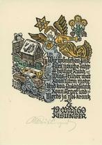 Exlibris - Nieuwjaarskaart 1960 - Kunstenaar: Max Kislinger, Ophalen of Verzenden