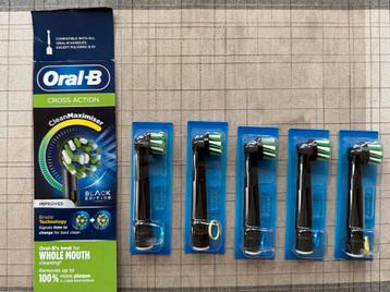 Oral-B Cross Action Black Edition Opzetborstels 5 stuks beschikbaar voor biedingen