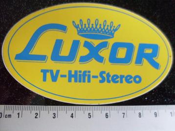 sticker Luxor tv hifi stereo logo geel ovaal beschikbaar voor biedingen
