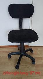 Bureaustoel kind zwart prima staat, Huis en Inrichting, Bureaustoelen, Ophalen, Gebruikt, Zwart