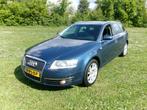 Audi A6 3.2 FSI 188KW Avant Quattro AUTOMAAT 2005 Blauw LEER, Origineel Nederlands, Te koop, 5 stoelen, Benzine