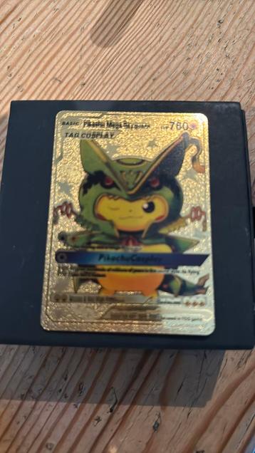 Gouden kaart Pikachu Cosplay beschikbaar voor biedingen