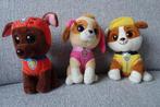 3 Paw Patrol knuffels 15 cm. hoog, Ophalen of Verzenden, Zo goed als nieuw, Hond