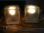 2x Ikea vintage ice cube tafellamp, Huis en Inrichting, Lampen | Tafellampen, Ophalen of Verzenden, Glas, Minder dan 50 cm