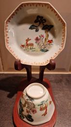 Chinese Tongzhi Kop en Schotel, Antiek en Kunst, Ophalen of Verzenden