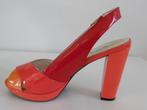Geox Respira lakleren peeptoe plateau sandalen hoge hak 37, Geox, Overige kleuren, Ophalen of Verzenden, Zo goed als nieuw