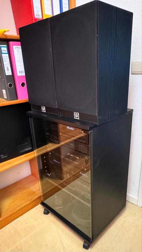 Stereokast en Wharfedale luidsprekers 505.2, Audio, Tv en Foto, Stereo-sets, Gebruikt, Ophalen