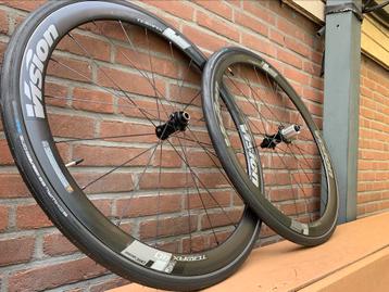 • Wielset Vision Trimax 40 Carbon 11 Speed Incl Banden • beschikbaar voor biedingen