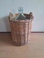 flessenmand, Huis en Inrichting, Woonaccessoires | Schalen en Manden, Gebruikt, Mand, Rond, Ophalen of Verzenden