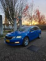 Skoda Octavia 1.5 TSI Greentech Sport Business 150pk, Auto's, 1498 cc, 4 cilinders, Blauw, Leder en Stof