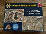 Jan van Haasteren puzzel 2 x 1000 stukjes compleet, Ophalen of Verzenden, 500 t/m 1500 stukjes, Gebruikt, Legpuzzel