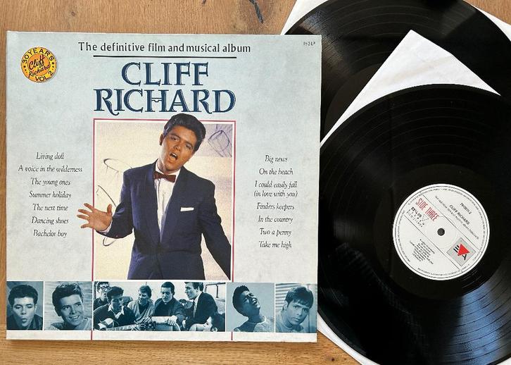CLIFF RICHARD - The definitive film and musical album (2LP ), Cd's en Dvd's, Vinyl | Pop, Zo goed als nieuw, 1960 tot 1980, 12 inch