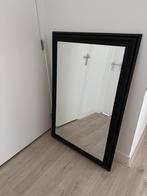 Spiegel met zwarte lijst - 120x80 cm, Ophalen, 100 tot 150 cm, Zo goed als nieuw, 75 tot 100 cm