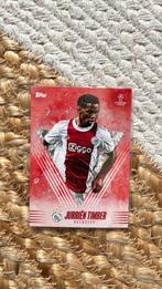Jurrien Timber Ajax TOPPS, Hobby en Vrije tijd, Stickers en Plaatjes, Ophalen of Verzenden, Zo goed als nieuw, Plaatje