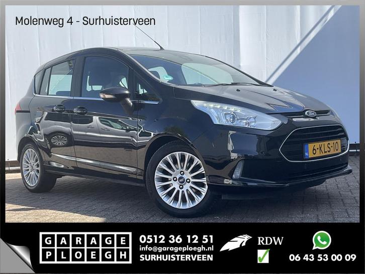 Ford B-MAX 1.0 EcoBoost Titanium Trekhaak Voll.Onderhoud Nav, Auto's, Ford, Bedrijf, Te koop, B-Max, ABS, Achteruitrijcamera, Airbags