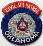 RARE Jaren '40-50 Patch Badge Civil Air Patrol Oklahoma USA, Gebruikt, Patch, Badge of Embleem, Verzenden