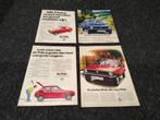 4x Reclame (A4) Volkswagen Polo MK1 (1980), Verzenden, Auto's
