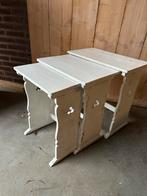 Brocante landelijke tafel set tafeltjes, Ophalen