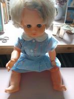 Wildebras vintage Babypop met Blauwe Jurk, Ophalen of Verzenden, Gebruikt, Babypop