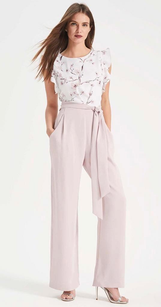 Phase Eight luxe jumpsuit /bloementjes print top roze 38, Kleding | Dames, Jumpsuits, Nieuw, Maat 38/40 (M), Roze, Verzenden