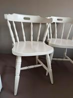 2 antieke eetkamerstoelen, Ophalen, Gebruikt, Twee, Wit