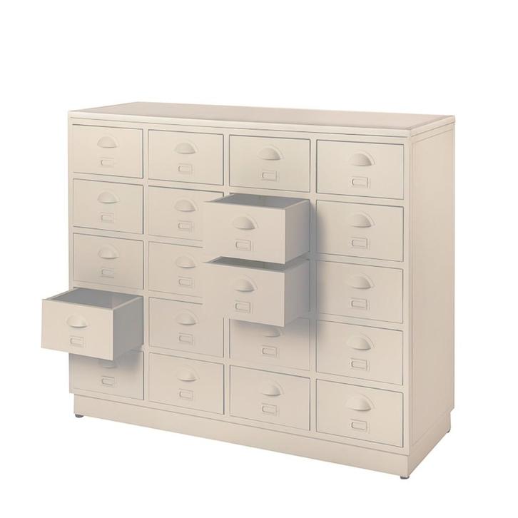 SHOWROOM Refurbished Apothekerkast Vintage Ladekast Retro, Huis en Inrichting, Kasten | Ladekasten, Nieuw, Minder dan 100 cm, 100 tot 150 cm