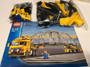 Lego City 7900 Zwaar Transport + Brug beschikbaar voor biedingen